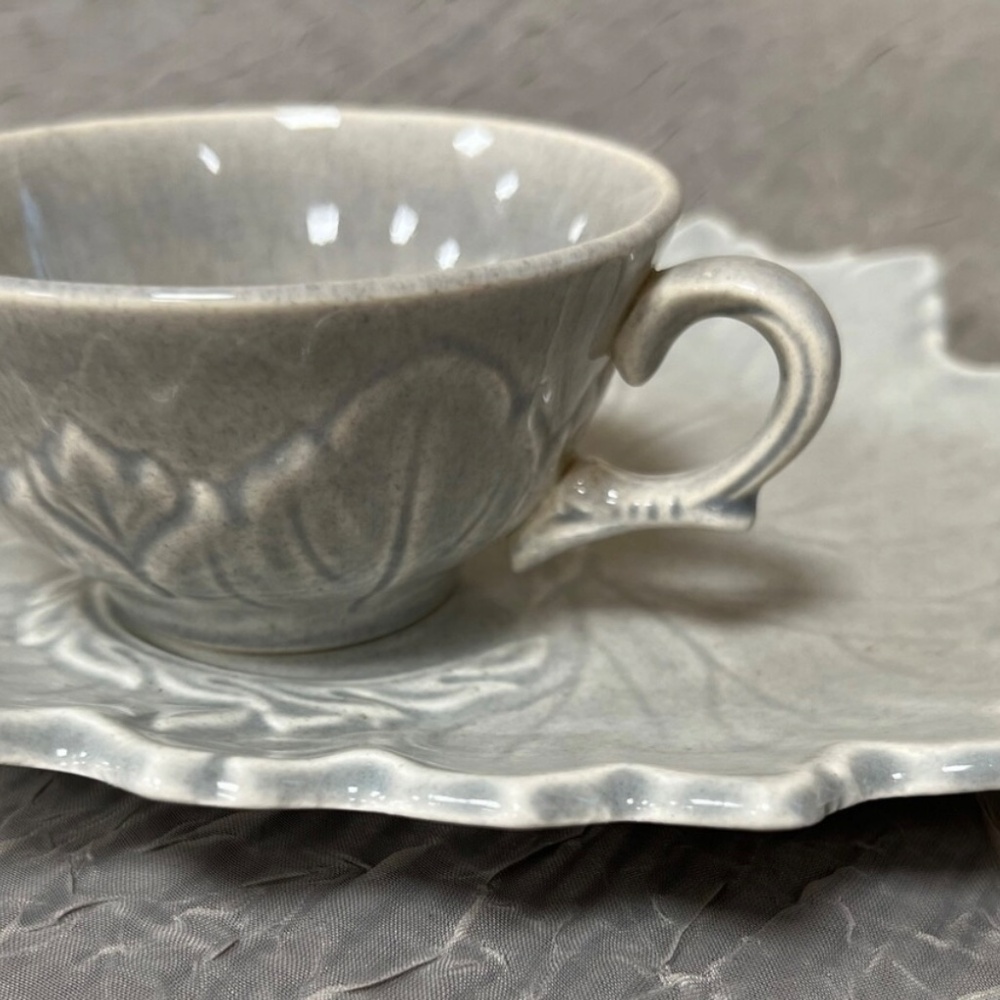 GORGEOUS RARE Vintage Woodfield by Steubenville Pottery Plate Set - Picture 4 of 4